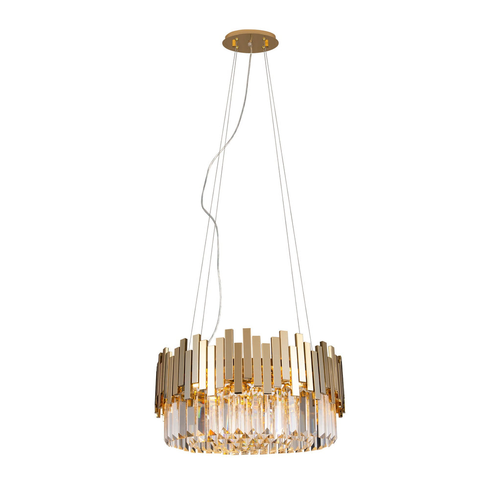 Maxlight Lampa wisząca Trend 45cm - Metal + szkło - Złoty P0368