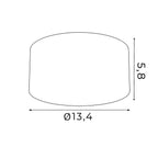 downlight LED black dia 134mm/h=58mm