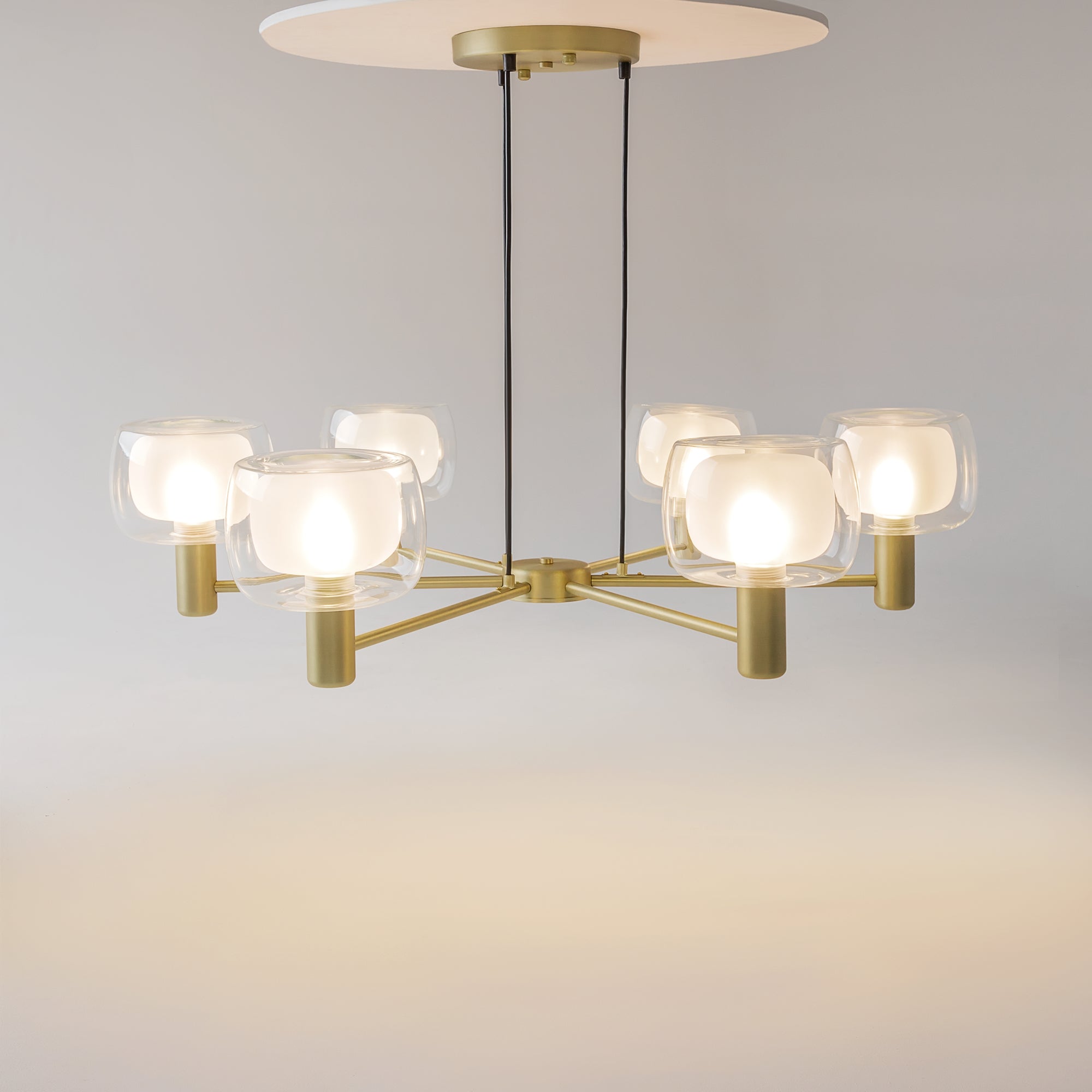 Maytoni Lampa wisząca Vision - Aluminium - Złoty MOD411PL-06G