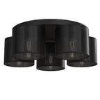 plafon Loft shade black, cylinder shade dia 180, h=150, black 5xE27
