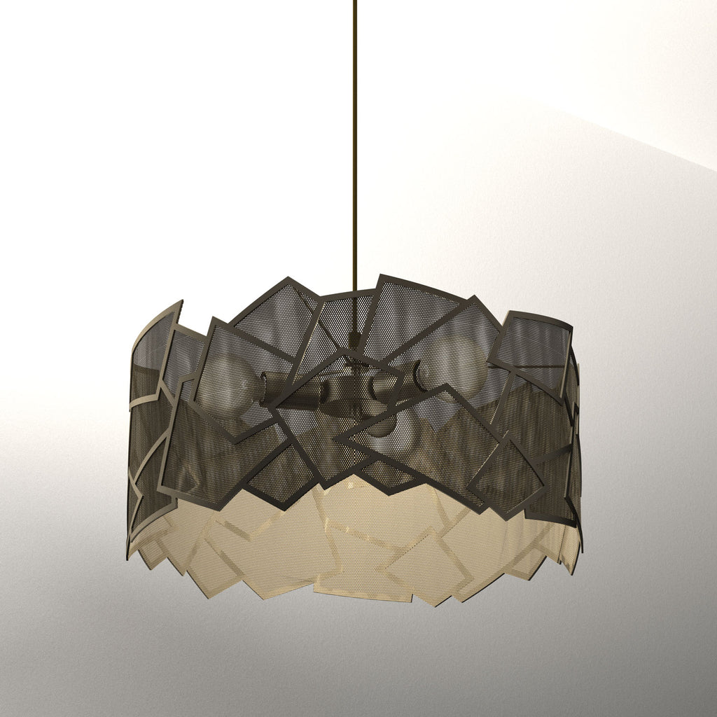 żyrandol Camo titanium-bronze 3xE27