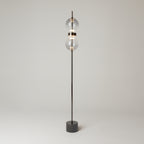 Maytoni Lampa podłogowa Double Moon - Metal - Czarny MOD478FL-L15B3K