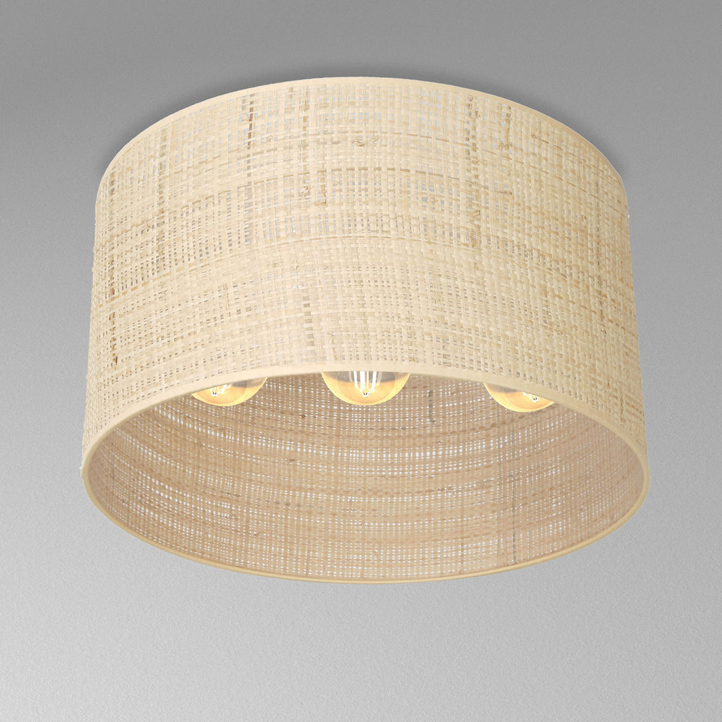 plafon Rattan cylinder shade dia 400 h 200 3xE27