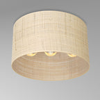 plafon Rattan cylinder shade dia 400 h 200 3xE27