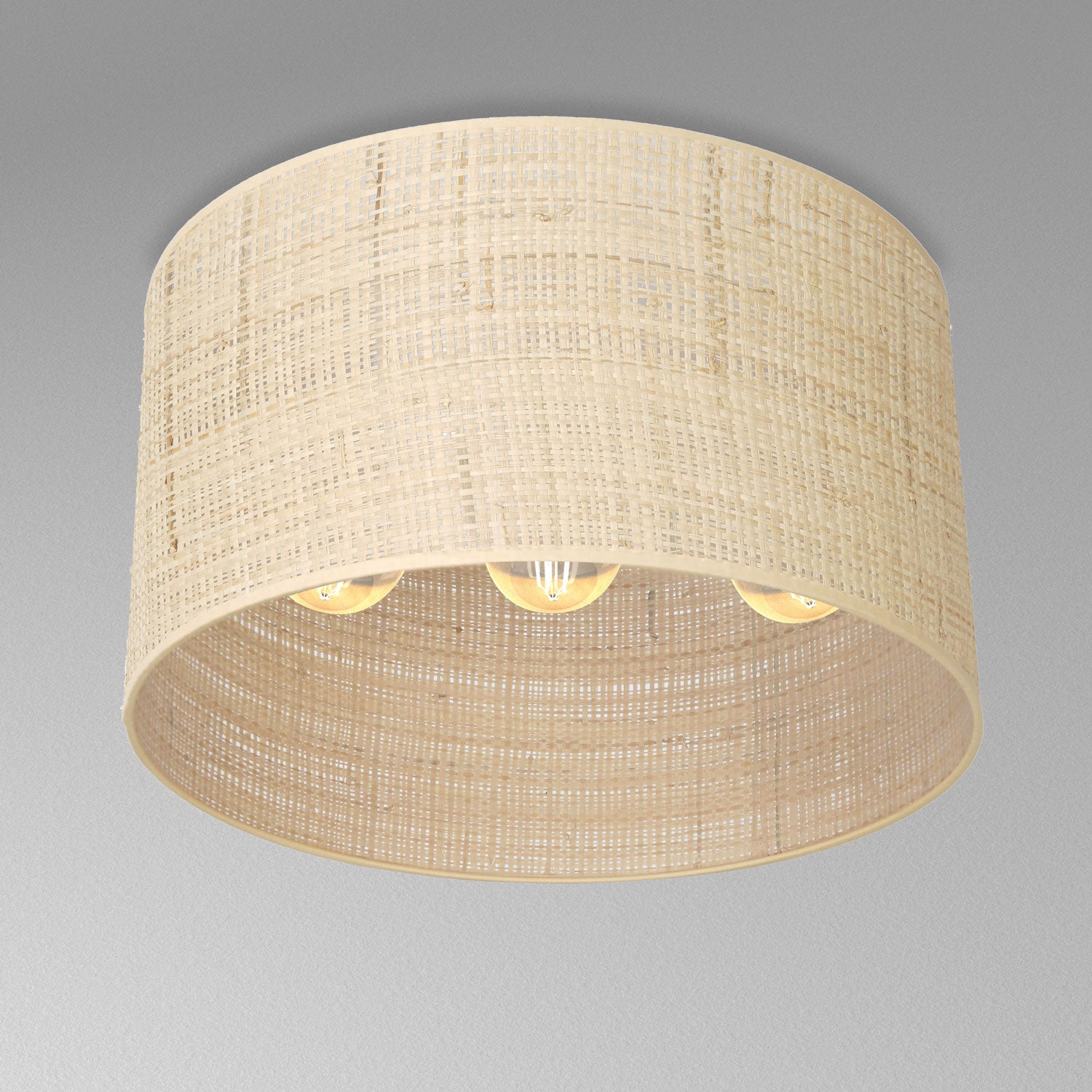plafon Rattan cylinder shade dia 400 h 200 3xE27