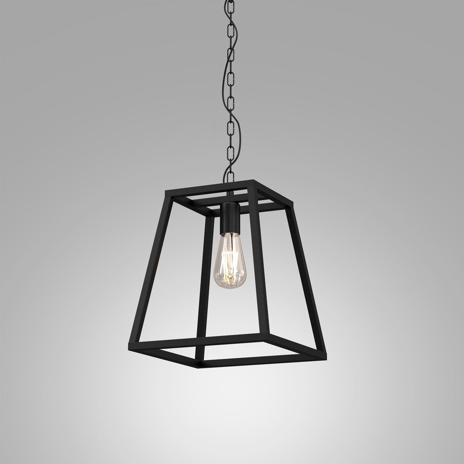 ceiling lamp Frame trapeze medium 1xE27 (colour black matt)