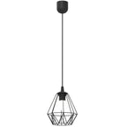 żyrandol Bergen black 1xE27