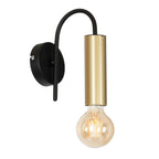 kinkiet Loppe black/gold 1xE27