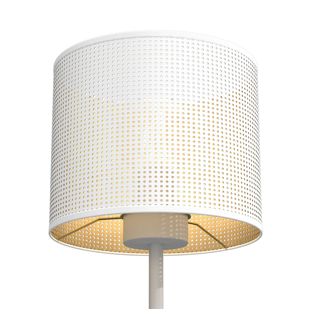 lampka gab. H 34 Loft shade white, cylinder shade dia 180, h 150 white/gold 1xE27