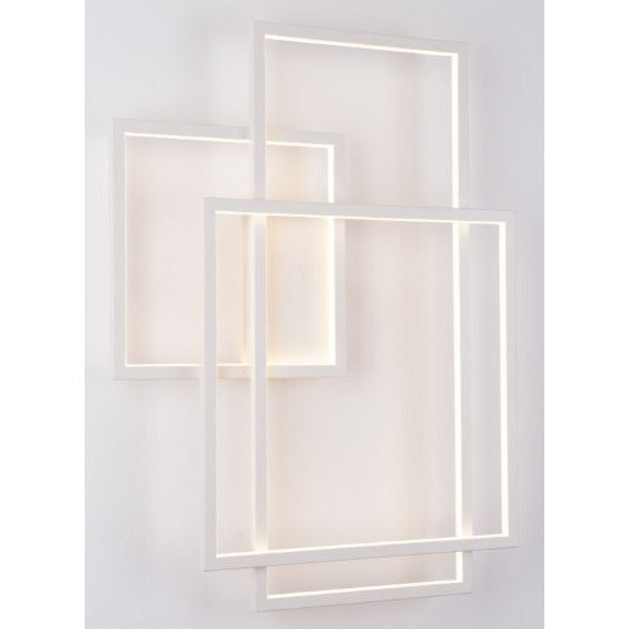Maxlight Kinkiet Geometric - Metal + akryl - Biały W0234