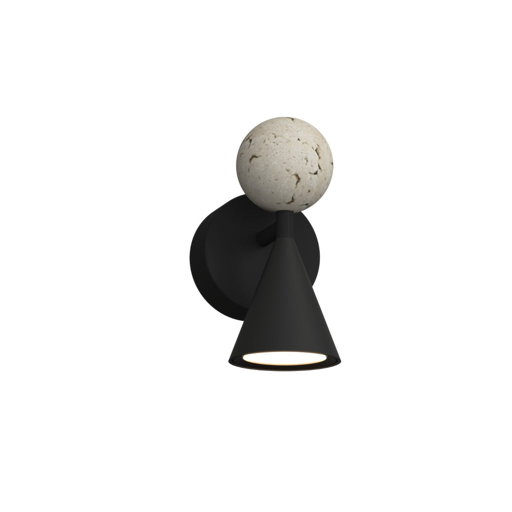 Maxlight Kinkiet Bingo - Trawertyn - Czarny W0445