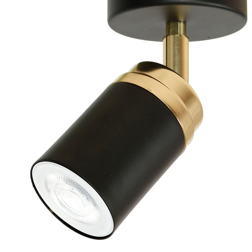 spot Reno black/gold 1xGU10