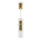 Maytoni Lampa wisząca Dynamics - Aluminium - Złoty MOD326PL-01MG