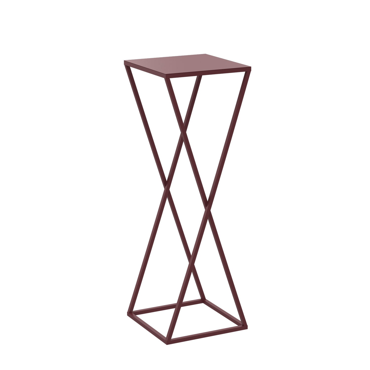 Flower stand Column B 700x240x240 burgundy
