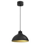 żyrandol Sven dia 300 black/gold 1xE27