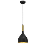 żyrandol Noak black/gold 1xE27