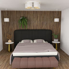 plafon Loft shade white, cylinder shade dia 180, h=150, white/gold 5xE27