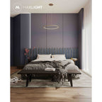 Maxlight Lampa wisząca Queen 50cm - Stal nierdzewna + akryl - Złoty szczotkowany P0493