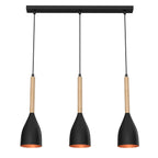 żyrandol Muza black/gold 3xE27