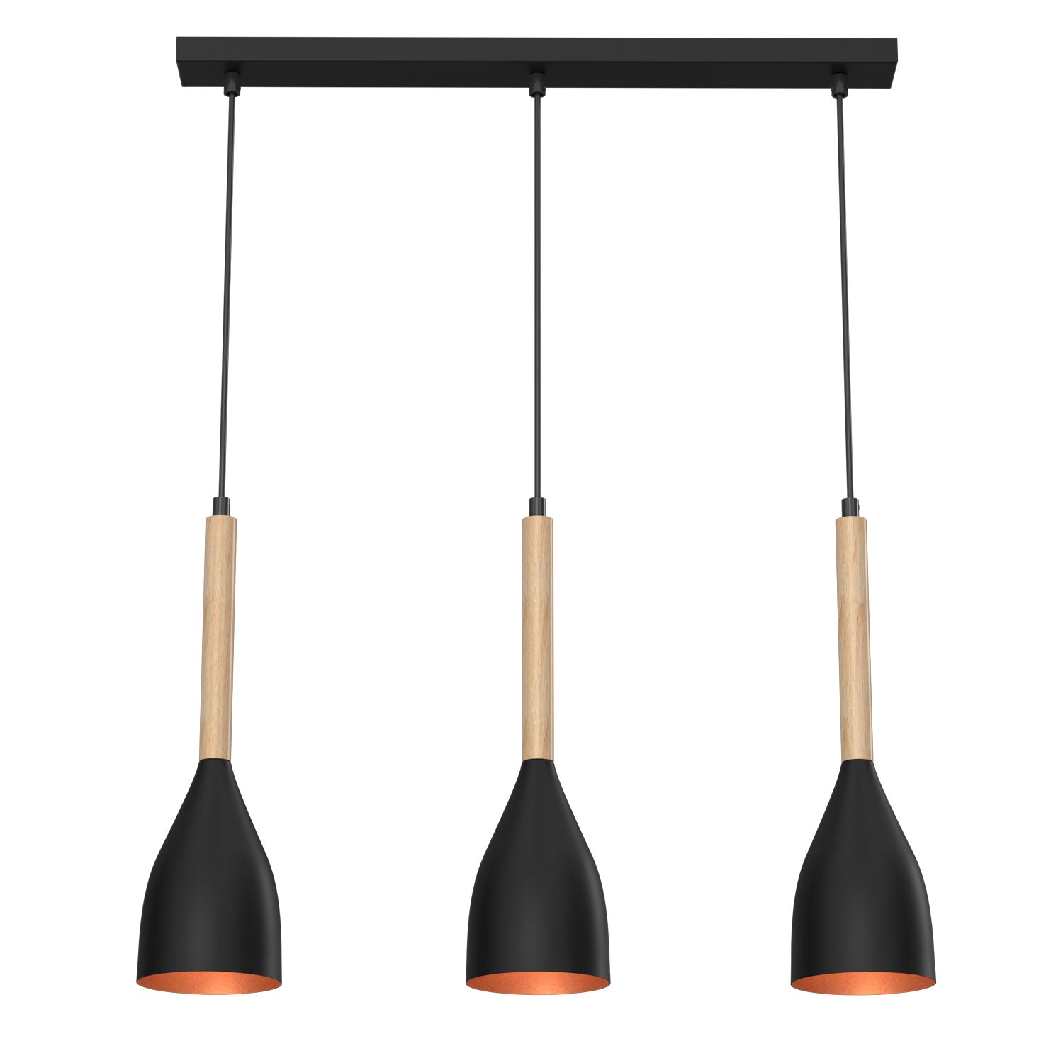 żyrandol Muza black/gold 3xE27