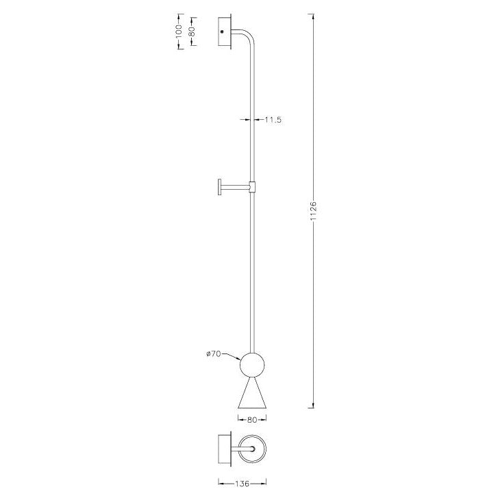 Maxlight Kinkiet Bingo - Malachit - Czarny W0446