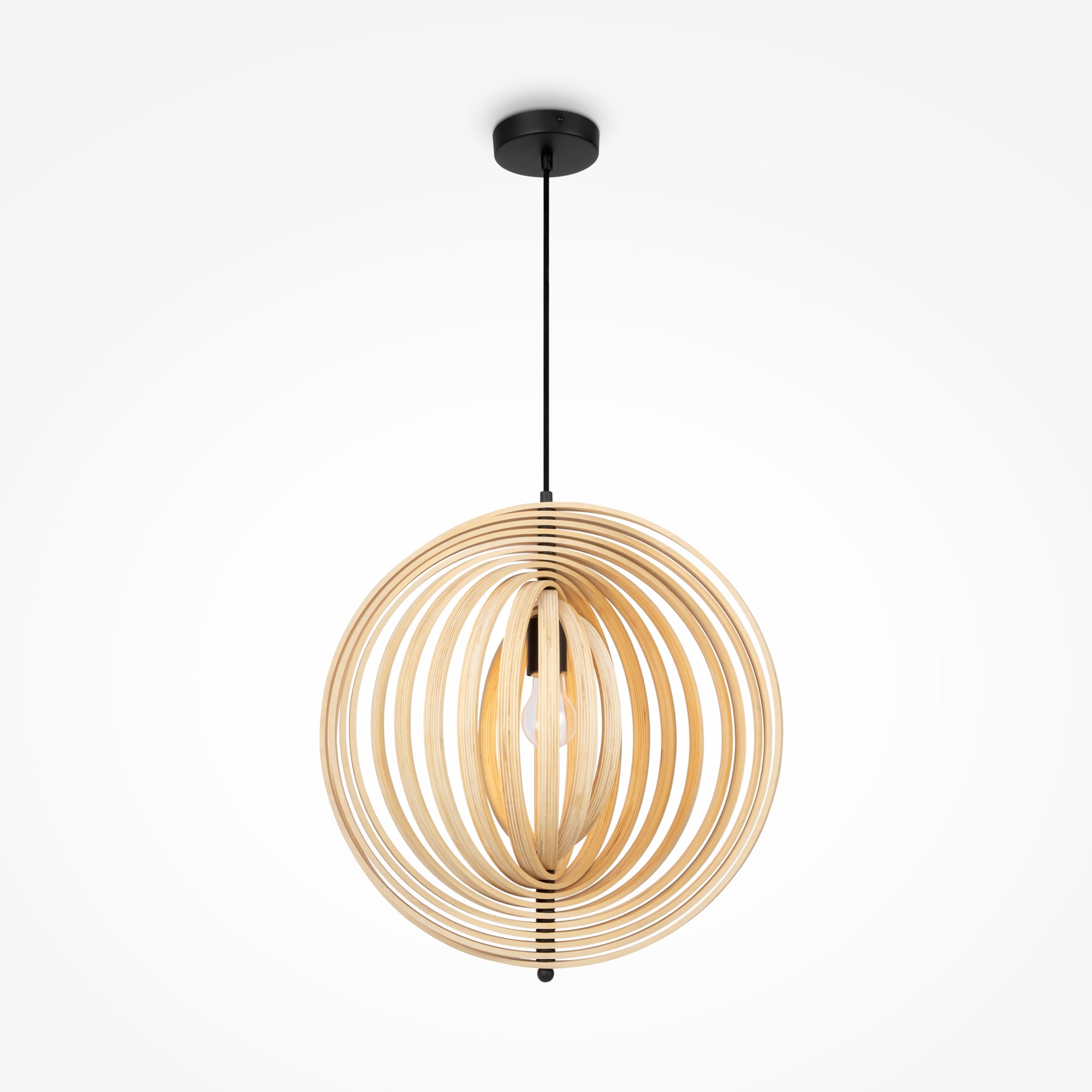 Maytoni Lampa wisząca Roots - Metal - Czarny MOD197PL-01W1