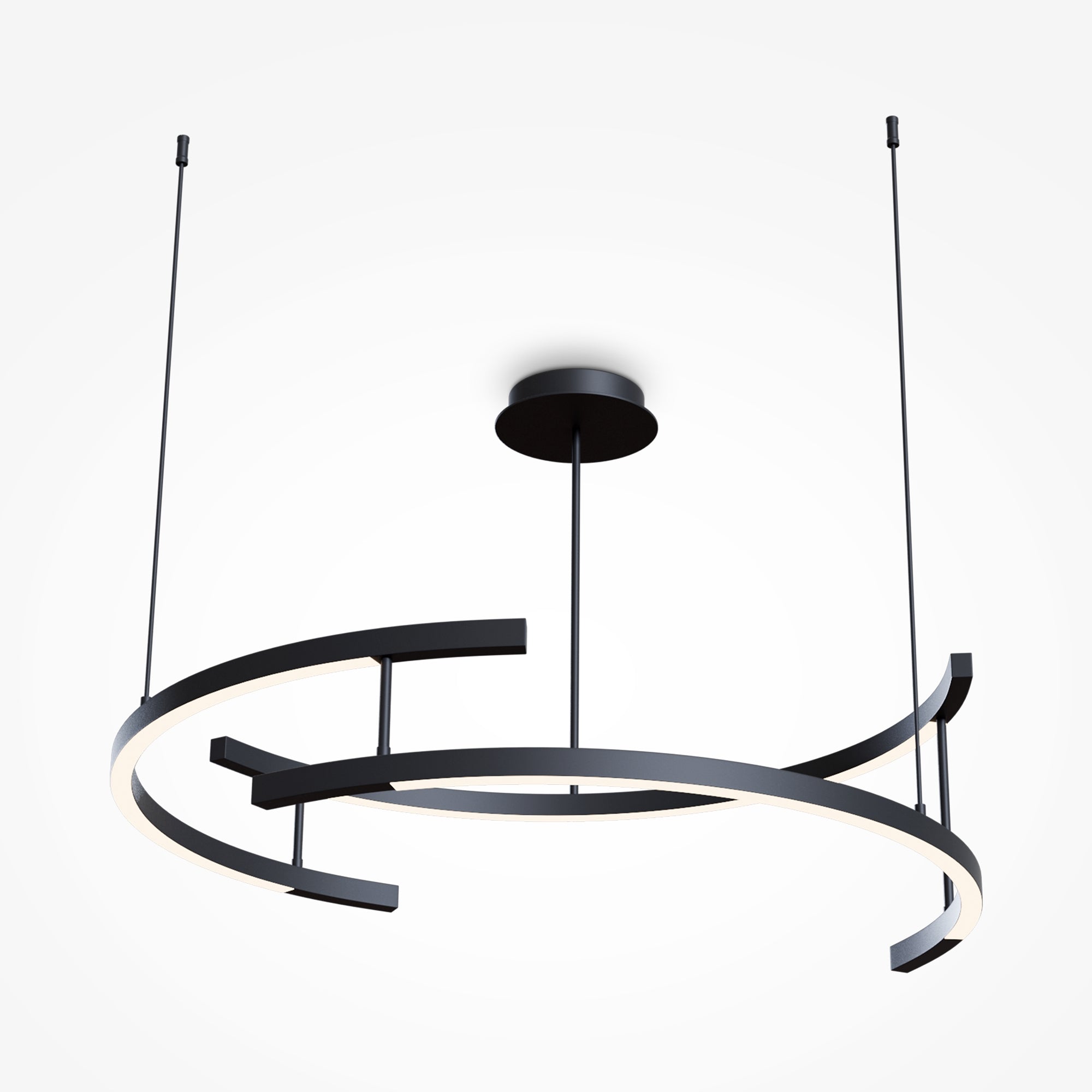 Maytoni Lampa wisząca Line - Aluminium - Czarny MOD054PL-L52B3K