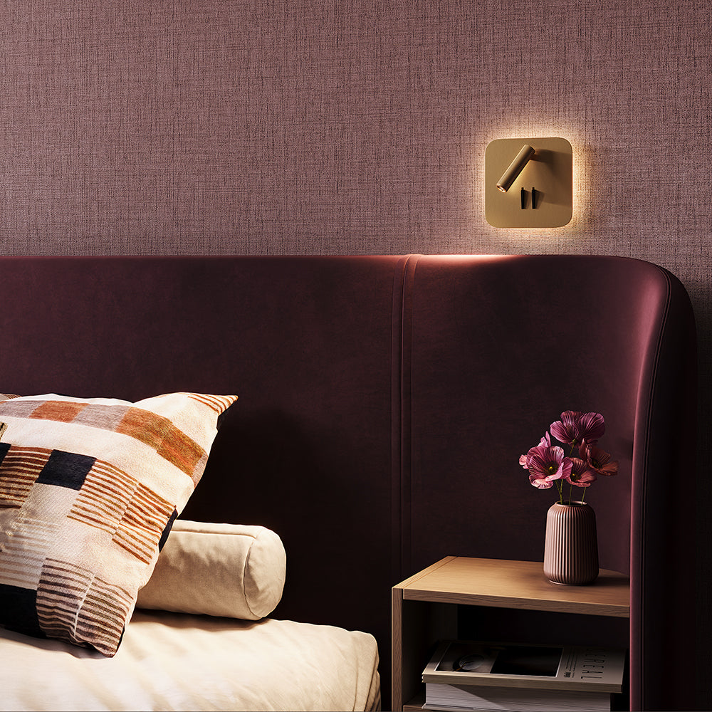 Maytoni Kinkiet Ios 176 - Aluminium - Złoty matowy C175-WL-01-6W-MG