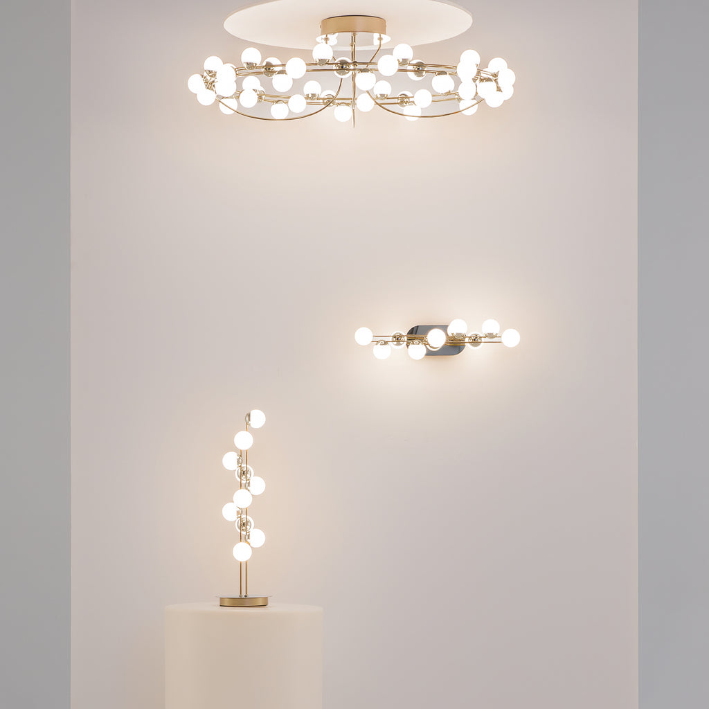 Maytoni Plafon Tessara - Stal nierdzewna - Złoty MOD081CL-L48G3K
