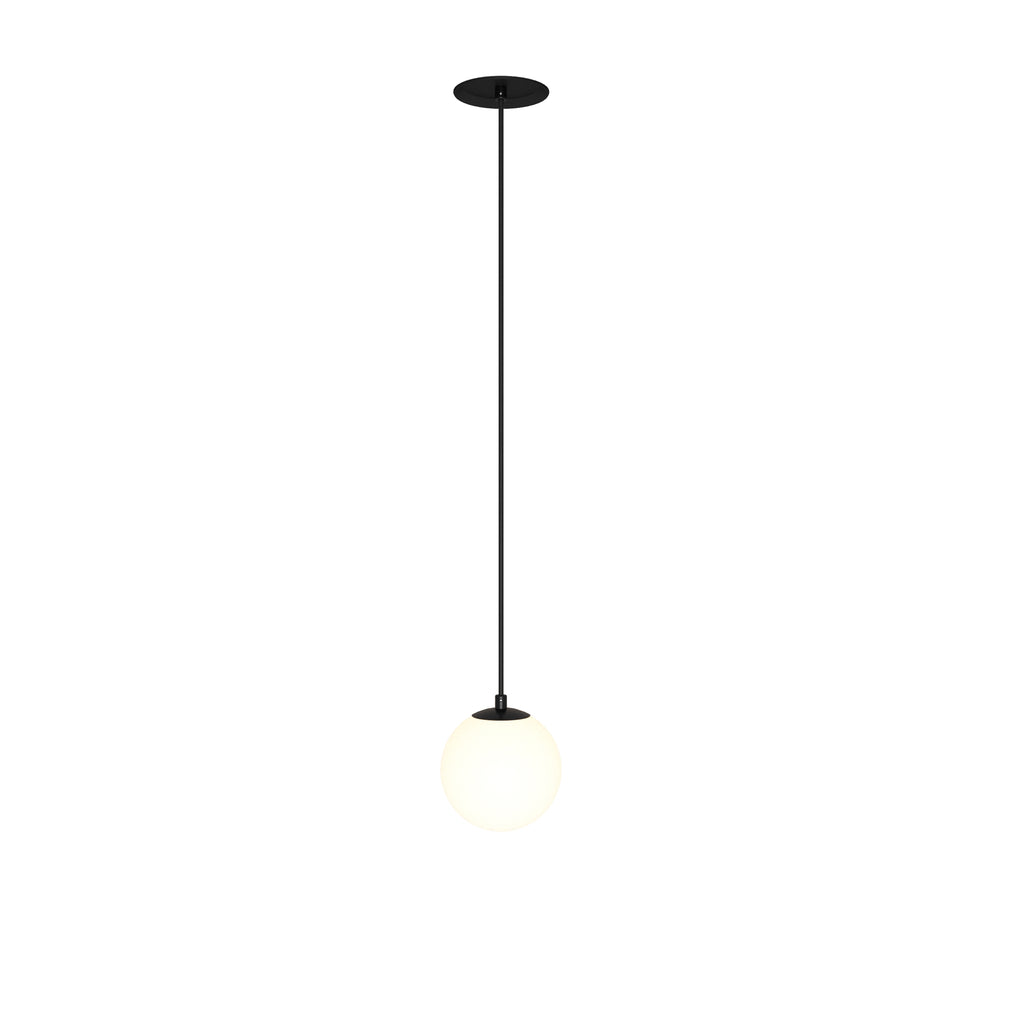 Maytoni Lampa wisząca Luna - Aluminium + tworzywo sztuczne - Czarny + biały P039PL-5W3K-10INS-B