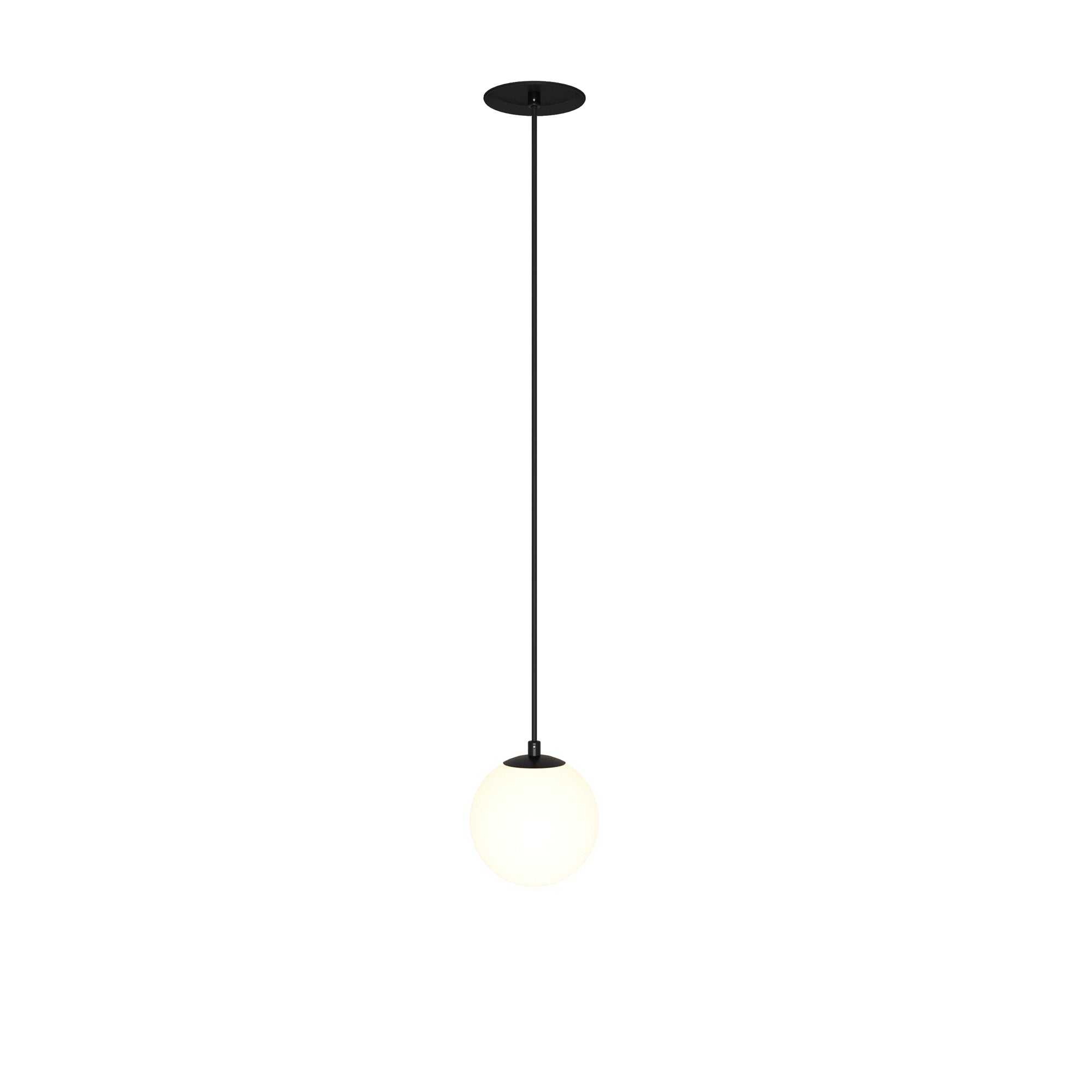Maytoni Lampa wisząca Luna - Aluminium + tworzywo sztuczne - Czarny + biały P039PL-5W3K-10INS-B