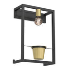 kinket Flores black/gold 1xE27