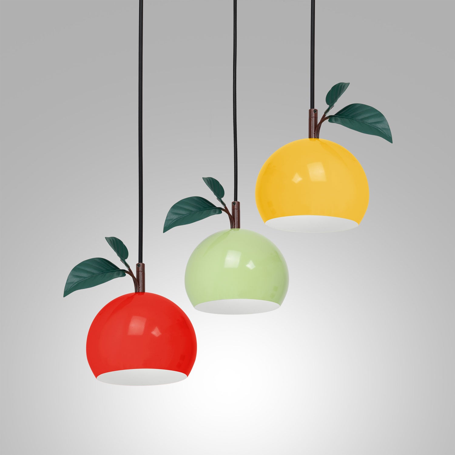 żyrandol Apple mix - black ceiling base 3xE27