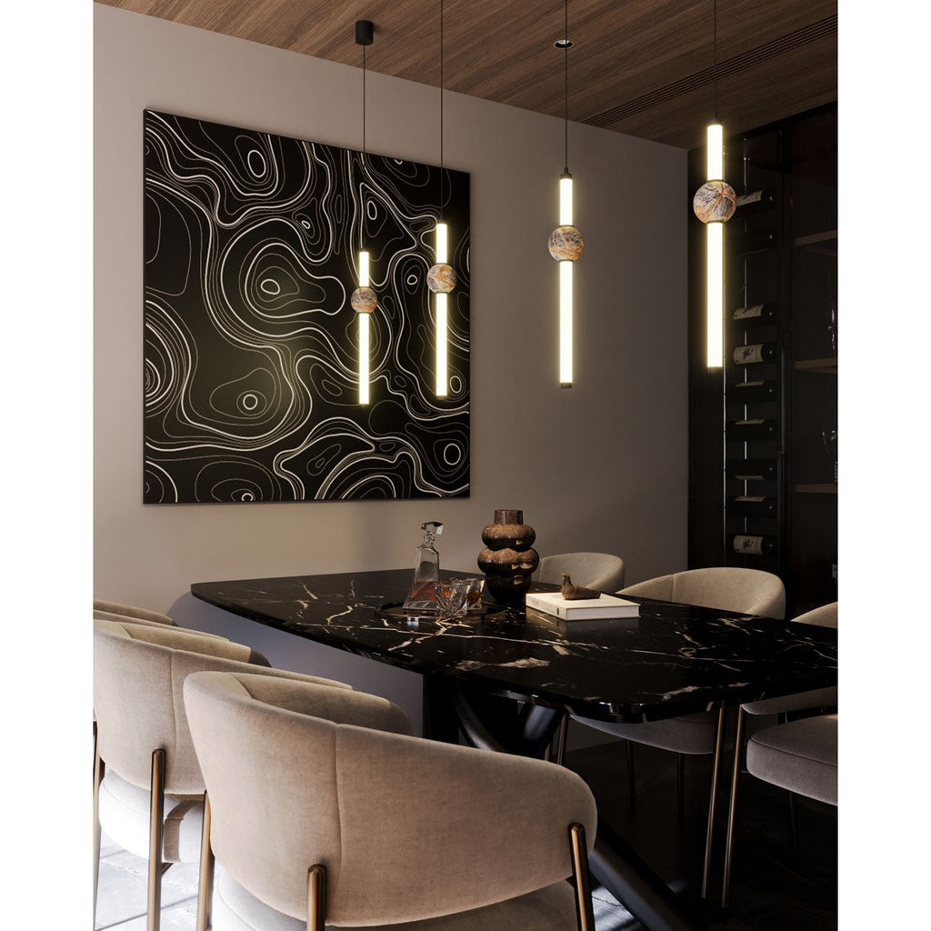 Maxlight Lampa wisząca Verdes - Marmur szmaragdowy P0612