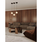 Maxlight Lampa wisząca Modern 5W - Metal + szkło - Czarny P0626