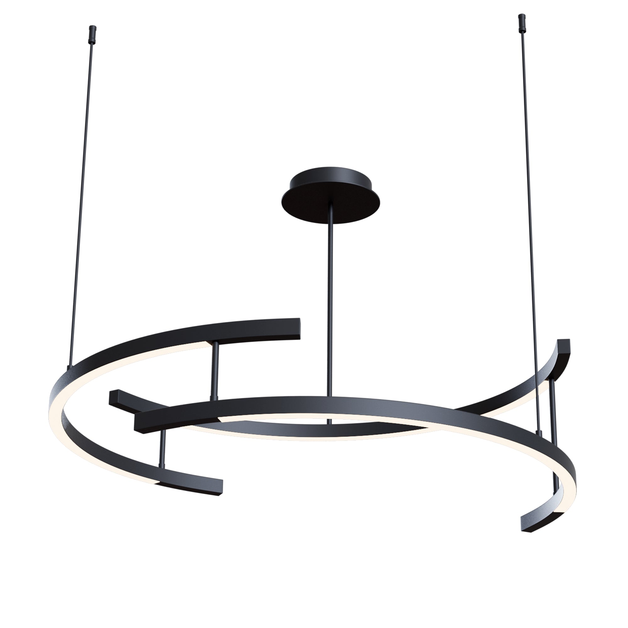 Maytoni Lampa wisząca Line - Aluminium - Czarny MOD054PL-L52B4K