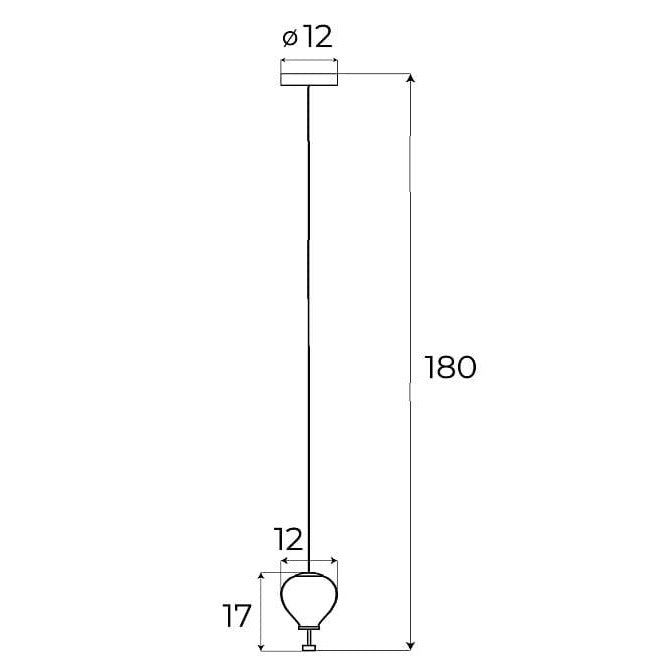 Maxlight Lampa wisząca Palloncini I - Metal + szkło - Biały + chrom + szkło dymione P0576