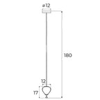 Maxlight Lampa wisząca Palloncini I - Metal + szkło - Biały + chrom + szkło dymione P0576