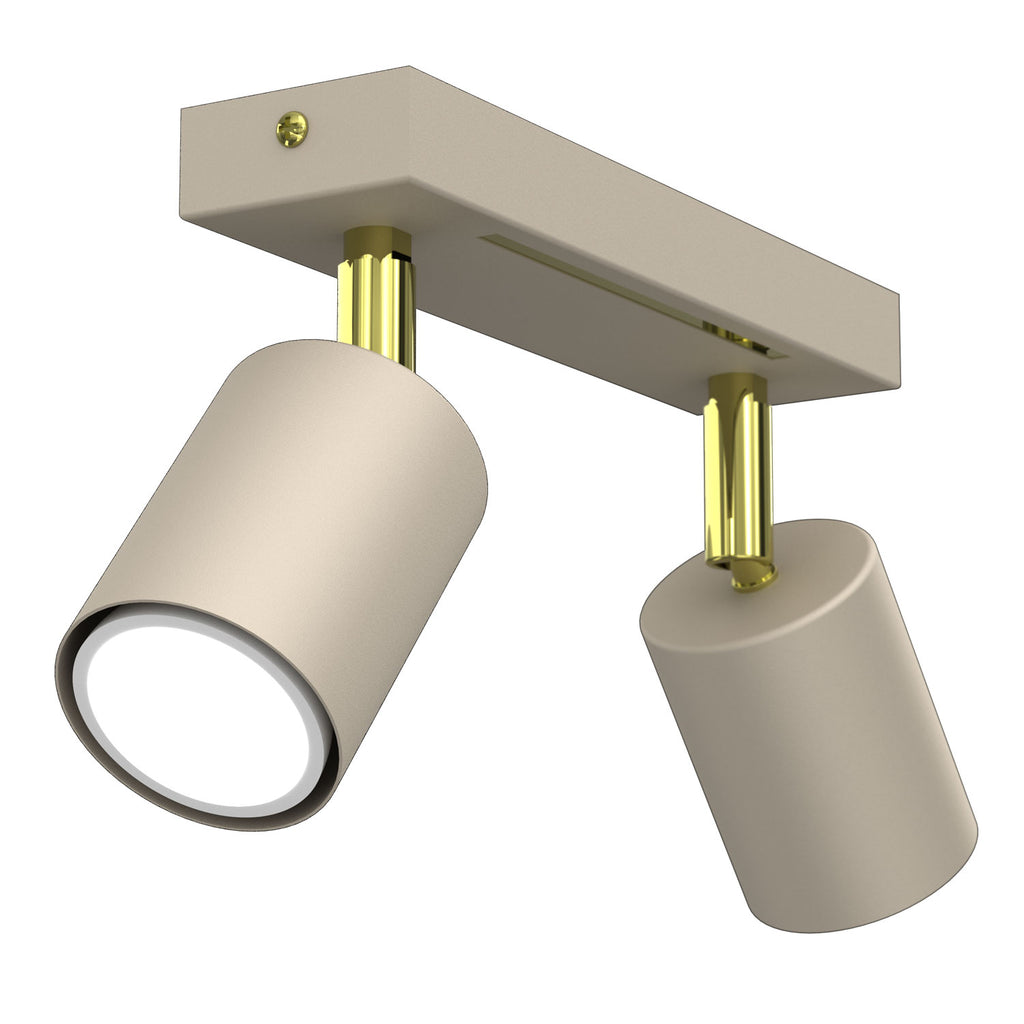 spot Striper beige/gold 2xGU10