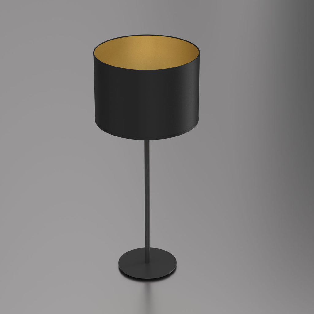 lampka gab. Arden H 58 black, cylinder shade dia 250, h 170 black/gold 1xE27