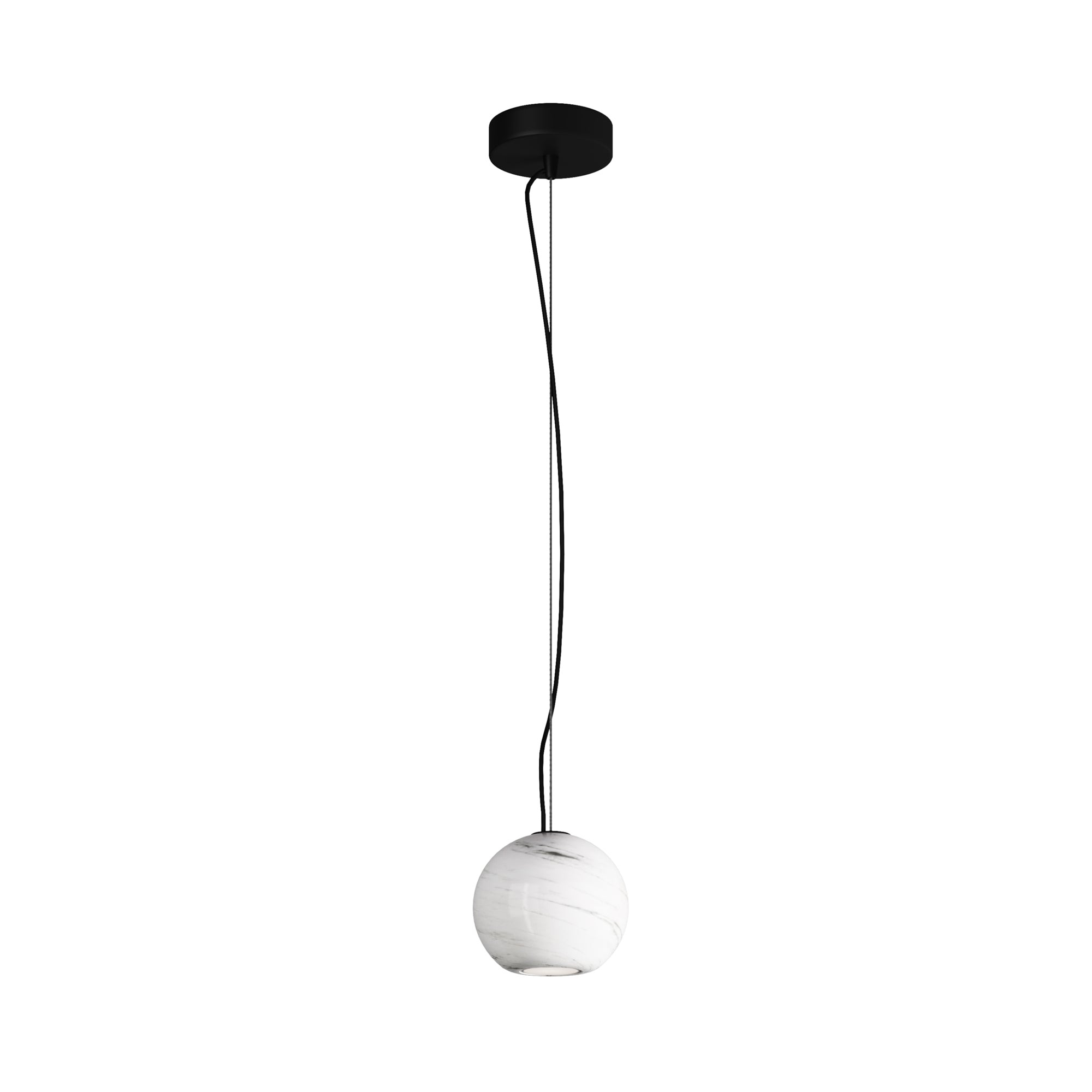 Maytoni Lampa wisząca Basic Texture - Kamień - Biały MOD461PL-01W