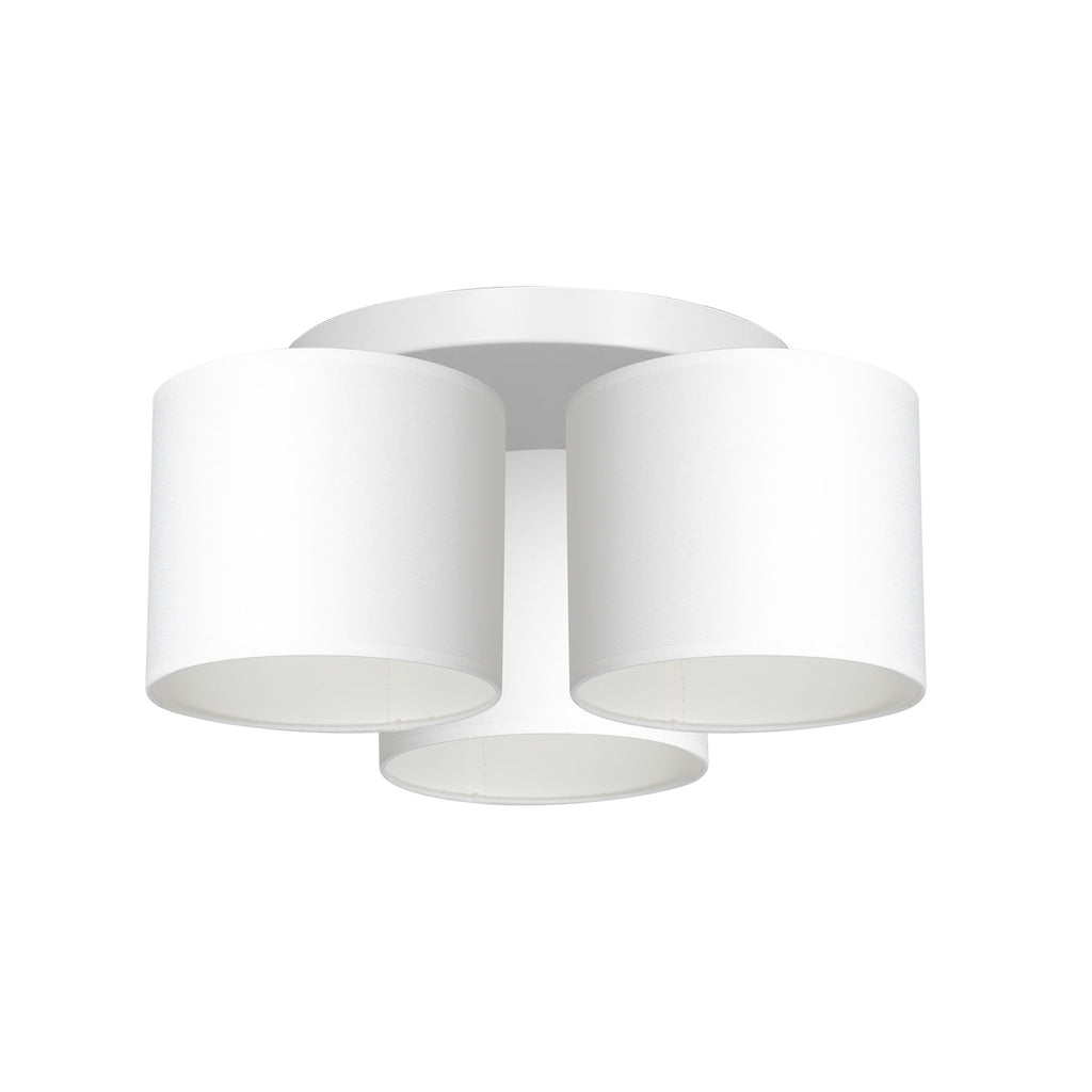 plafon Arden white, cylinder shade white 3xE27