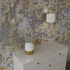 kinkiet Loft shade white, cylinder shade dia 180, h 150 white/gold 1xE27