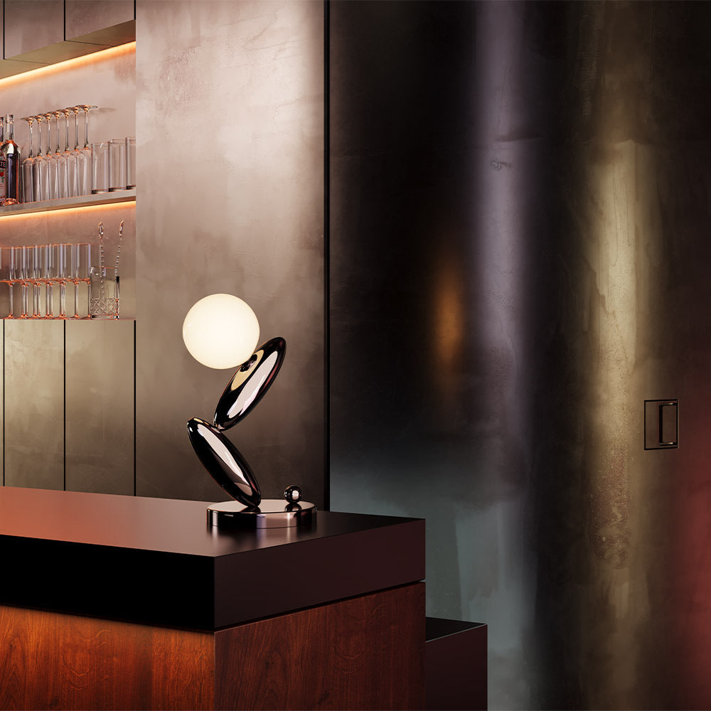 Maytoni Lampa stołowa Resonance - Metal - Platynowy MOD482TL-L6PT3K