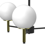 żyrandol Awinion black/gold 3xE27