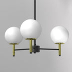 żyrandol Awinion black/gold 3xE27