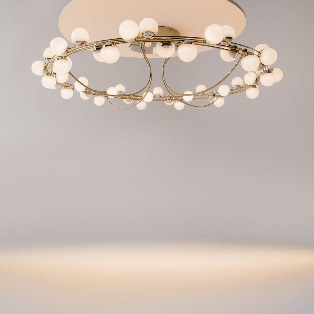 Maytoni Plafon Tessara - Stal nierdzewna - Złoty MOD081CL-L48G3K