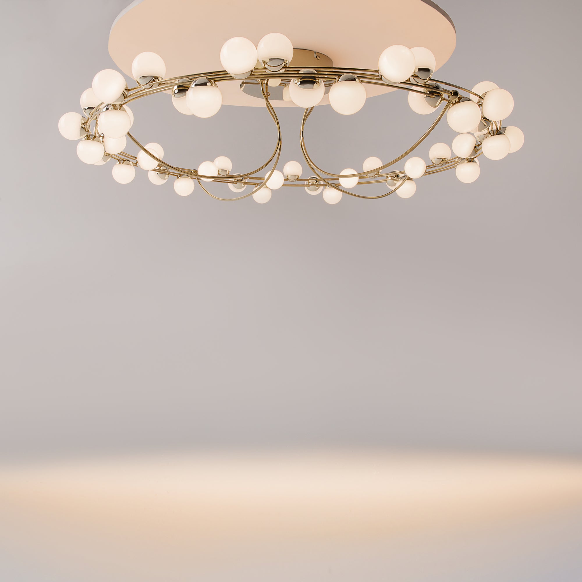 Maytoni Plafon Tessara - Stal nierdzewna - Złoty MOD081CL-L48G3K
