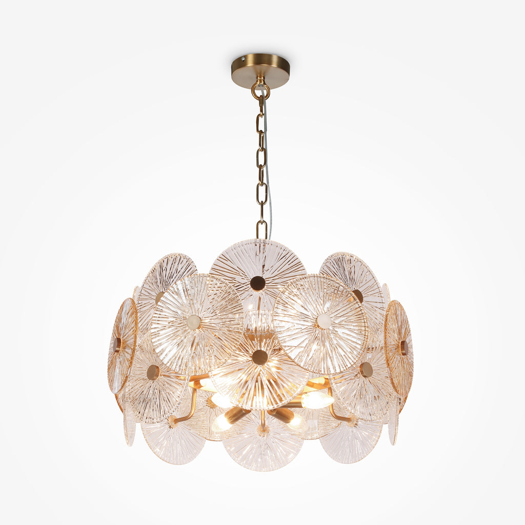 Maytoni Lampa wisząca Aster - Metal - Brąz MOD007PL-08G