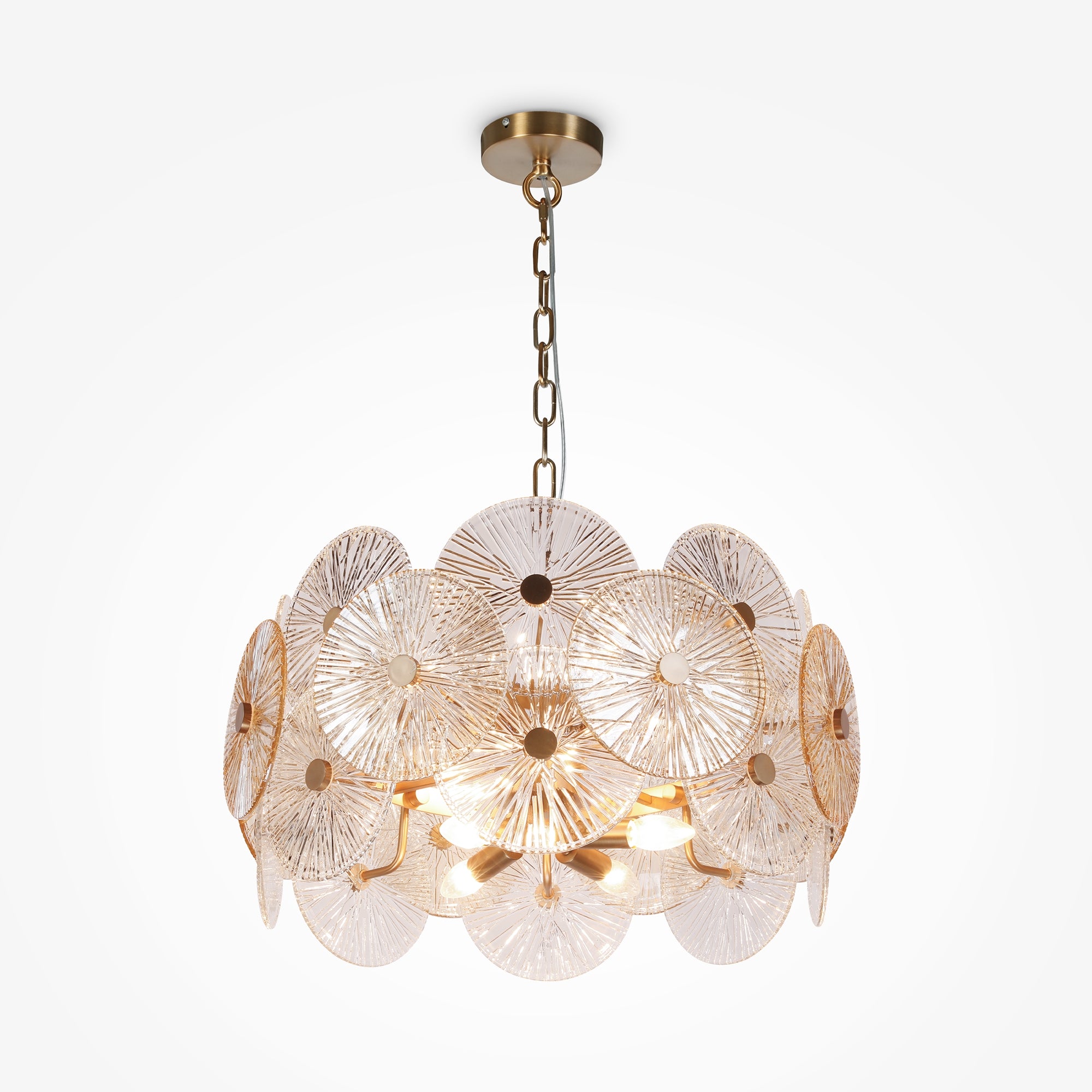 Maytoni Lampa wisząca Aster - Metal - Brąz MOD007PL-08G
